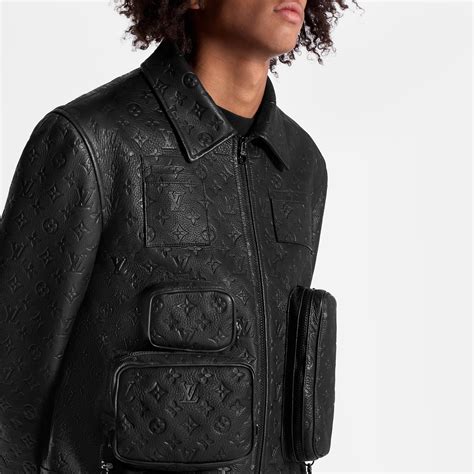 louis vuitton monogram embossed utility jacket